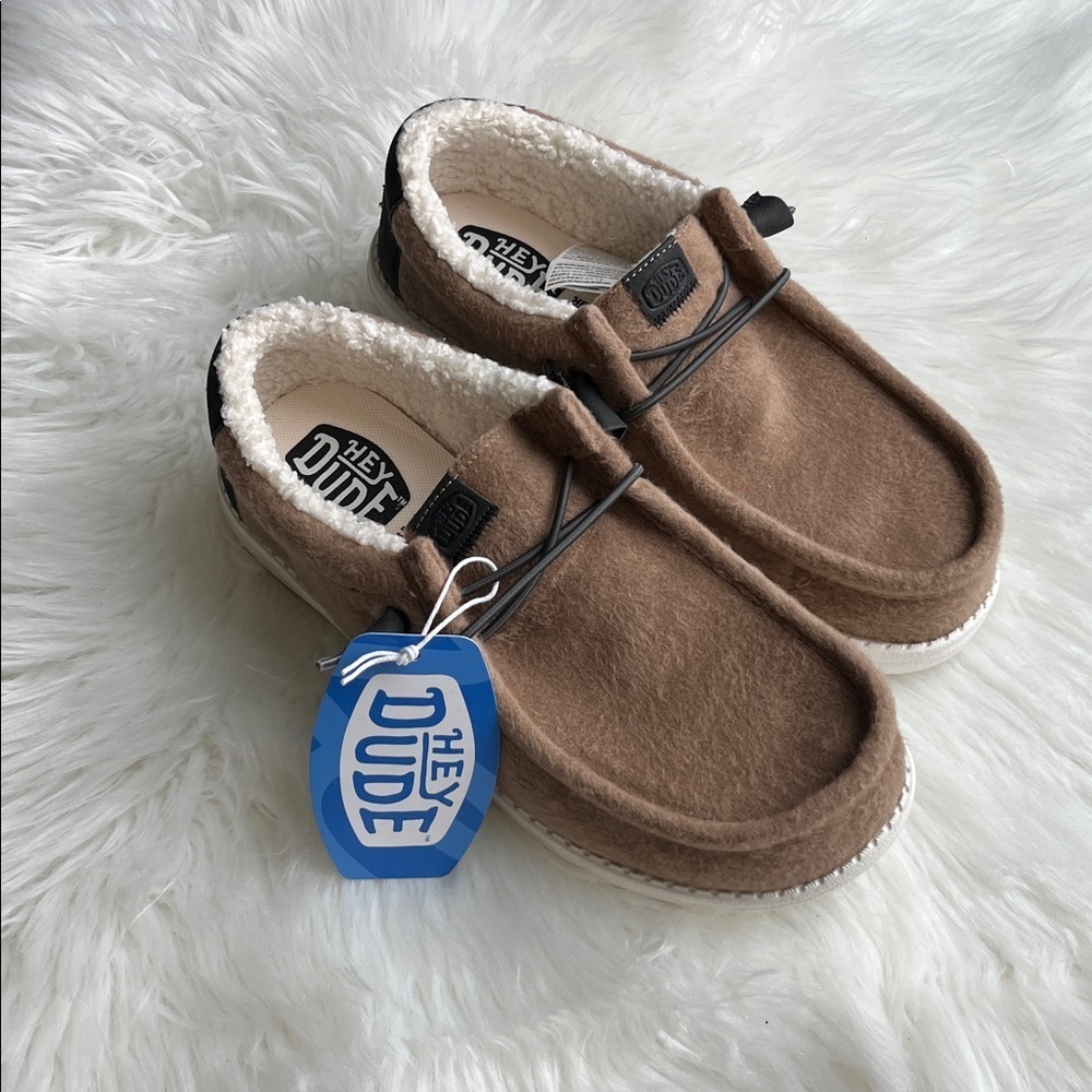 🆕 Hey Dude Wally Warmth Mens Slip-on Size 8 Casual Brown - Picture 3 of 11